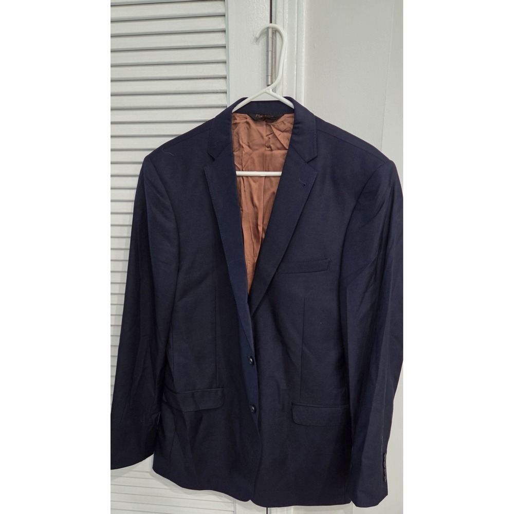 Jos. A. Bank Joseph Slim Fit Blue Wool Suit Jacket 43R Two-Button Notch Lapel